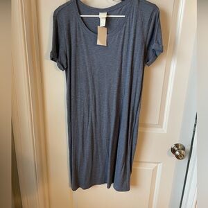 H & M Blue Tee Shirt Dress- NWT